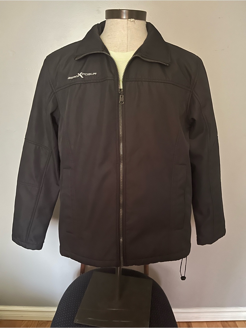 ZeroXposur Men's Black Lightweight Zip-Up Jacket